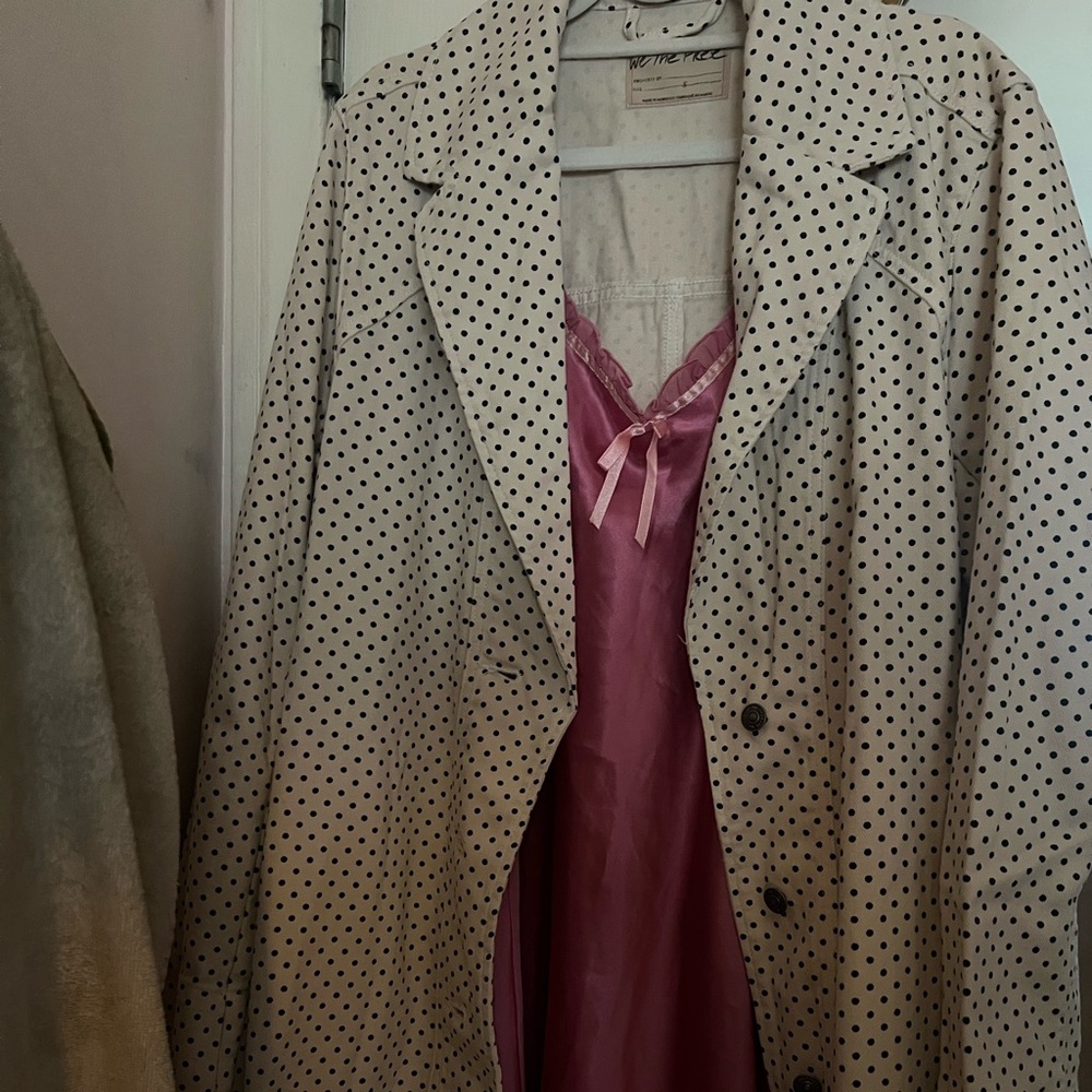 Polka Dot Trench Coat